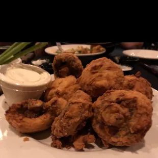 Giant Fried Mushrooms Appetizer