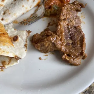 Supposed to be carne guisada and they gave me a whole piece of bone.