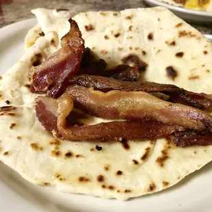 Bean and Bacon Taco