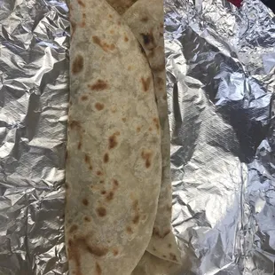 Tacos de harina muy rica la tortilla.