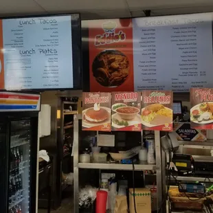 Lots of taco options as well as other food.