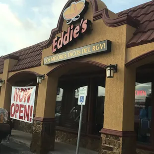 Outside. Located at the old Delias Tamales location.