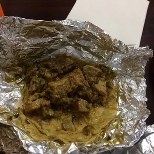 Chicharrón en salsa  Verde