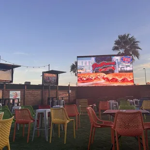 Outside seating area