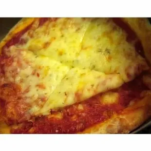 This is a slice of their cheese pizza - more like a personal size :D