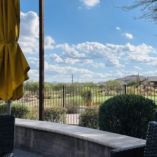 a view of a golf course