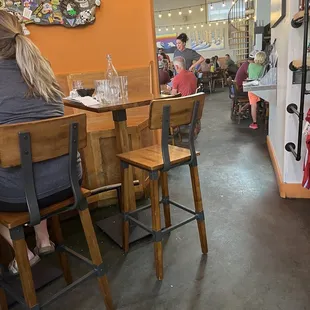 Bar area looking into the restaurant