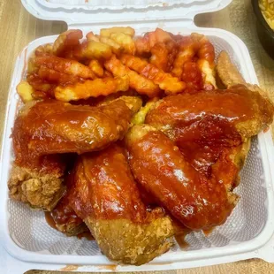4 Wings &amp; Fries