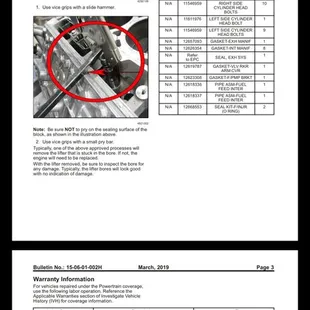GM bulletin