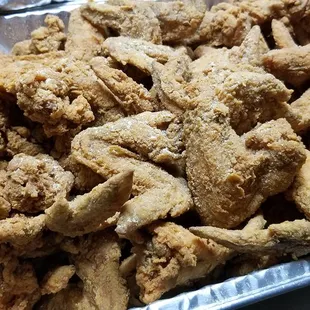 chicken wings and fried chicken