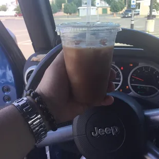 Small iced coffee but taste great!