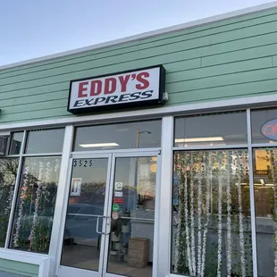 Front door and parking curbside