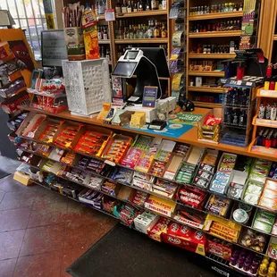 a wide selection of food items
