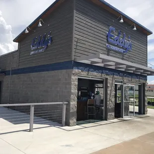 the front of the restaurant