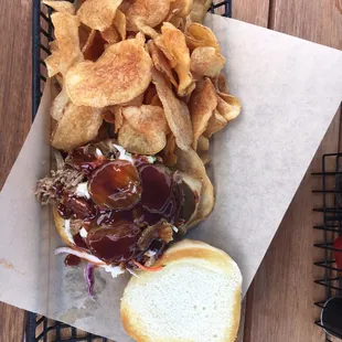 Pulled pork sandwich... $10