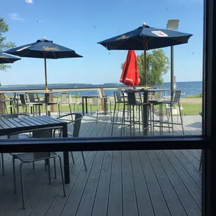 outside