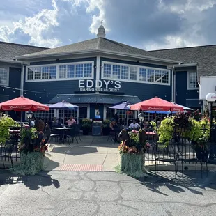 The patio at Eddy's