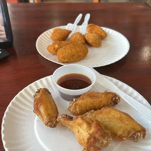 Fresh Chicken Wings &amp; Jalapeno Poppers