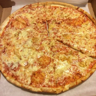 Large Chicken pizza...where&apos;s the chicken?