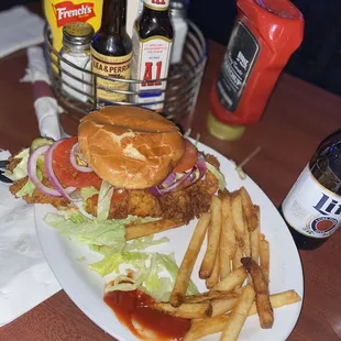 Fish sandwich and fries!