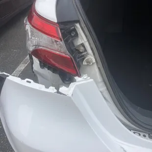 Rear of my vehicle after going through Charlie&apos;s carwash Feb 2023