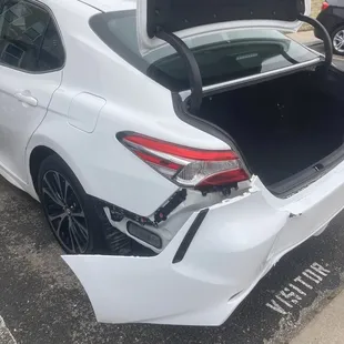 Rear drivers side bumper after the first car wash a few months after i bought it