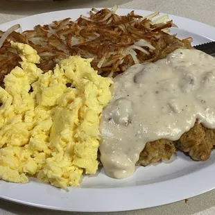 Chicken Fried Steak &amp; Eggs