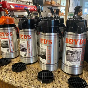 Four different coffees - self serve