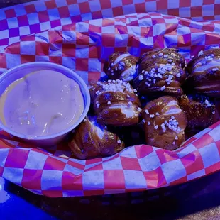 Pretzel bites with Beer cheese!
