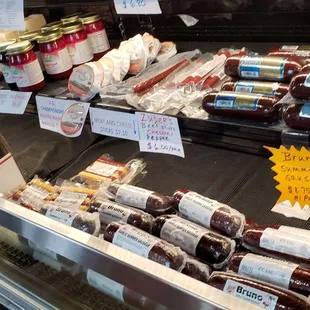a variety of cheeses