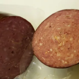Venison summer sausage.