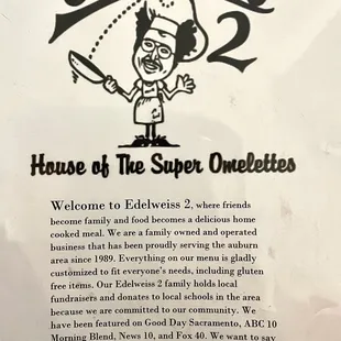 a sign for the restaurant