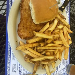 Pork Schnitzel Sandwich
