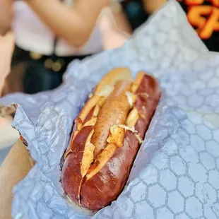 Fantasyland Garlic Cheesy Brat