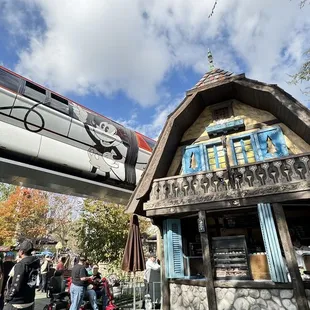 Location - it's under the monorail track to help find it. Plus, across from the bobsleds