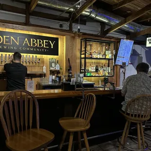 Bar in taproom