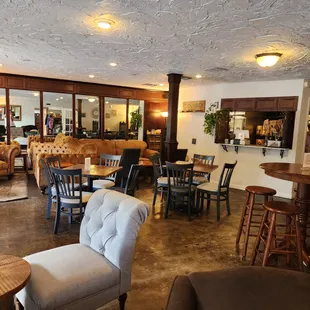 seating and bar area