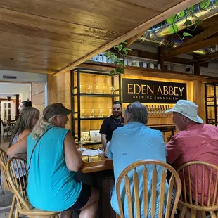 people sitting at a bar