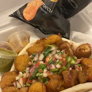 Fully Loaded Jerk Chicken Pita