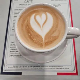 Cappuccino. In house roasted coffee.