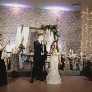 Toast to the newlyweds