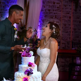 Cake cutting ceremony