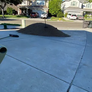 Sand dumped in my front driveway