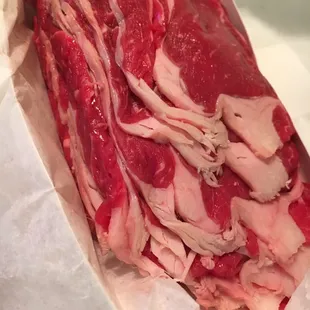 Extra thin sliced ribeye (special request)
