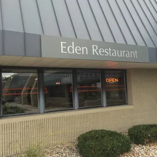 The beautiful landscaping