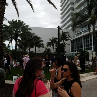 outside