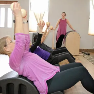 Group Pilates Equipment Class
