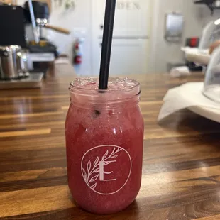 Lavender guava milk tea