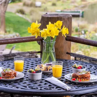 Breakfast on the patio