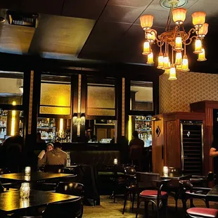 the interior of a restaurant